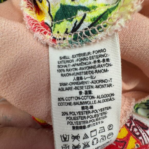 Free People Boho Hippie Tropical Mind's Eye Maxi Dress Women's Size Medium - Picture 8 of 9